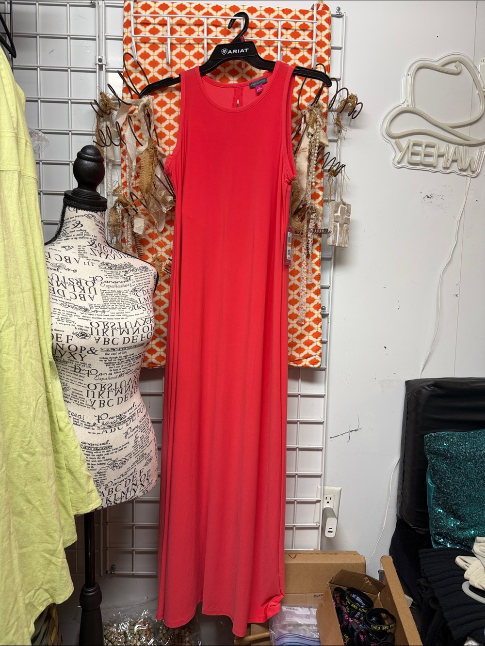 Vince Camuto Sleeveless Coral Maxi Dress